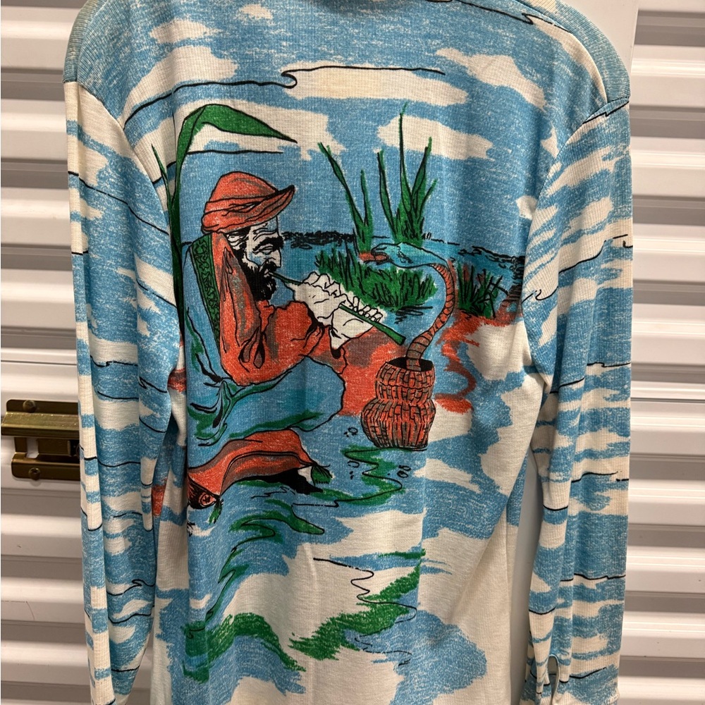 NWT 70’s KINGS ROAD PIMP DISCO TAJ MAHAL SNAKE CHARMER MENS SHIRT SZ L